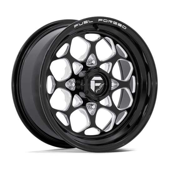 FV400BE15704810 - Fuel UTV FV400 Scepter UTV 15X7 4X137 10mm Gloss Black Milled - Fuel UTV Wheels Canada
