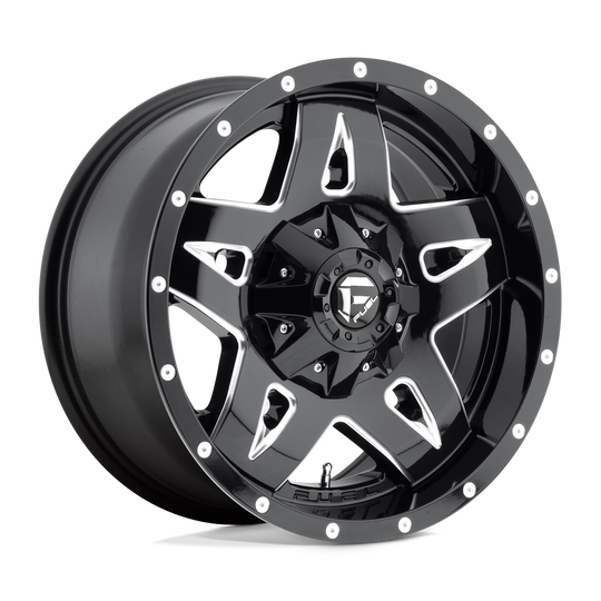 D55418909855 - Fuel Off-Road D554 Full Blown 18X9 6X135 6X139.7 14mm Gloss Black Milled - Fuel Off-Road Wheels Canada