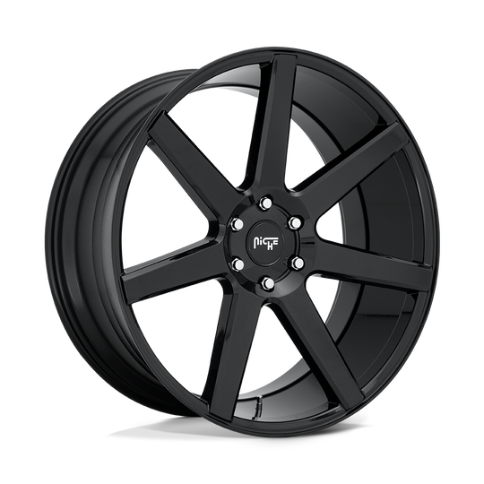 M230240084+20 - Niche M230 Future 24X10 6X139.7  20mm Gloss Black - Niche Wheels Canada