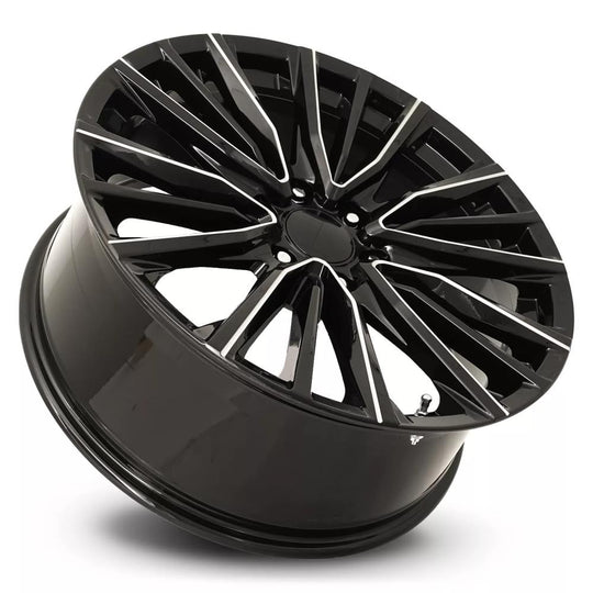 205410286513 - Factory Reproductions FR 205 24X10 6X139.7 31mm Gloss Black Balled Milled - Factory Reproductions Wheels Canada