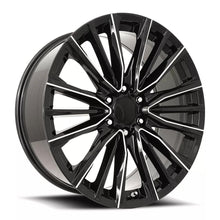 Charger l'image dans la galerie, 205290286513 - Factory Reproductions FR 205 22X9 6X139.7 28mm Gloss Black Balled Milled - Factory Reproductions Wheels Canada