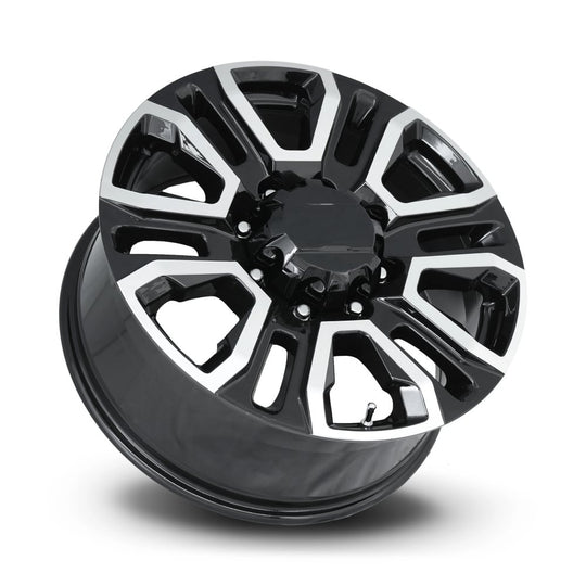 275085478007 - Factory Reproductions FR 275 20X8.5 8X180 47mm Black Machined Face - Factory Reproductions Wheels Canada