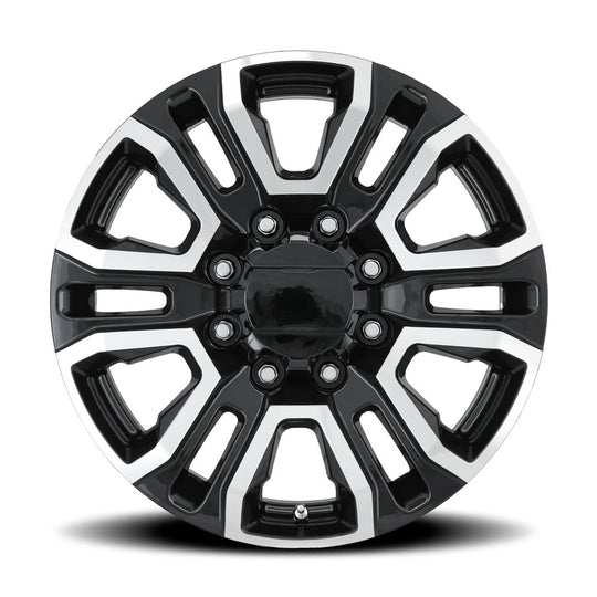 275085478007 - Factory Reproductions FR 275 20X8.5 8X180 47mm Black Machined Face - Factory Reproductions Wheels Canada