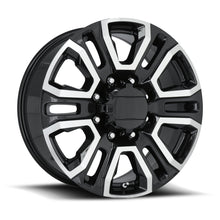 Charger l'image dans la galerie, 275085478007 - Factory Reproductions FR 275 20X8.5 8X180 47mm Black Machined Face - Factory Reproductions Wheels Canada