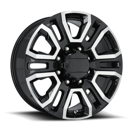 275085478007 - Factory Reproductions FR 275 20X8.5 8X180 47mm Black Machined Face - Factory Reproductions Wheels Canada