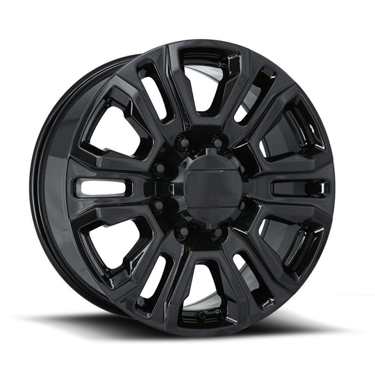 275085478002 - Factory Reproductions FR 275 20X8.5 8X180 47mm Gloss Black - Factory Reproductions Wheels Canada