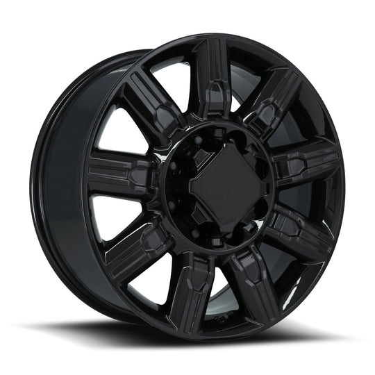 276085478002 - Factory Reproductions FR 276 20X8.5 8X180 47mm Gloss Black - Factory Reproductions Wheels Canada