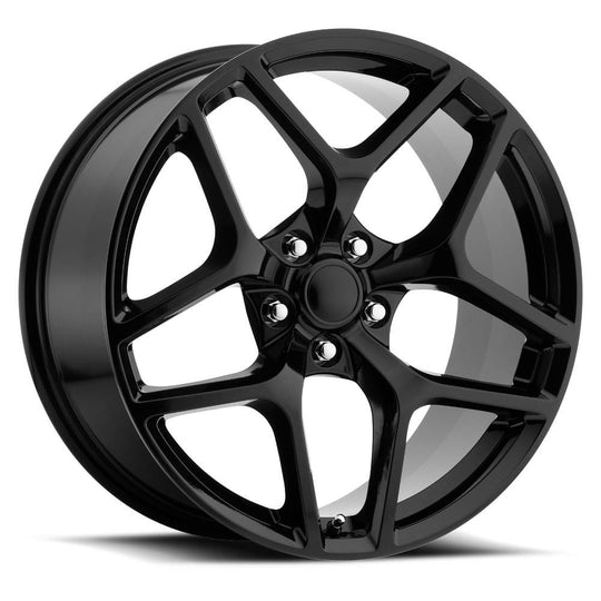 27010432002F - Factory Reproductions FR 27F 20X10 5X120 43mm Gloss Black - Factory Reproductions Wheels Canada
