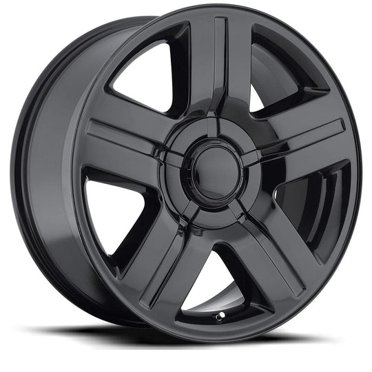 37410316502 - Factory Reproductions FR 37 24X10 6X139.7 31mm Gloss Black - Factory Reproductions Wheels Canada