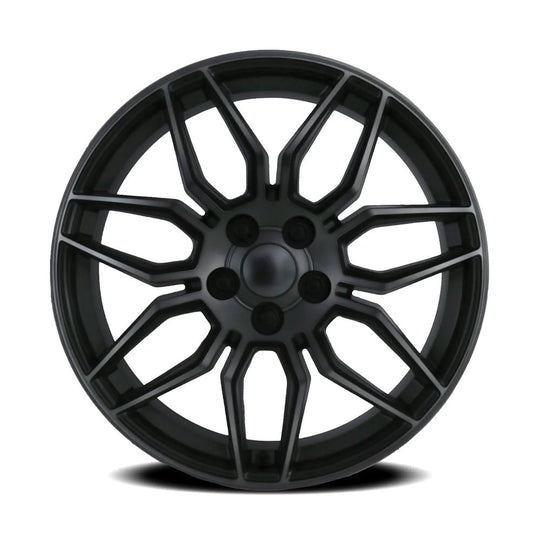 401910403427F - Factory Reproductions FR 401 19X10 5X120.65 40mm Satin Titanium Grey Machined Face with Dark Clear Coat - Factory Reproductions Wheels Canada