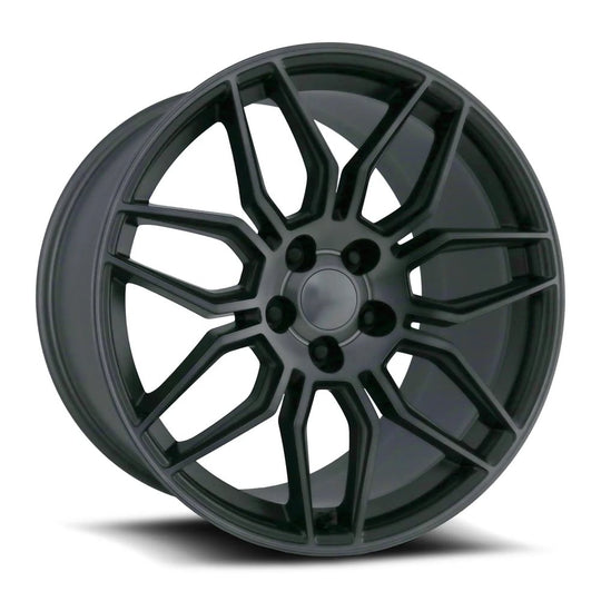 401011522027F - Factory Reproductions FR 401 20X11 5X120 52mm Satin Titanium Grey Machined Face with Dark Clear Coat - Factory Reproductions Wheels Canada