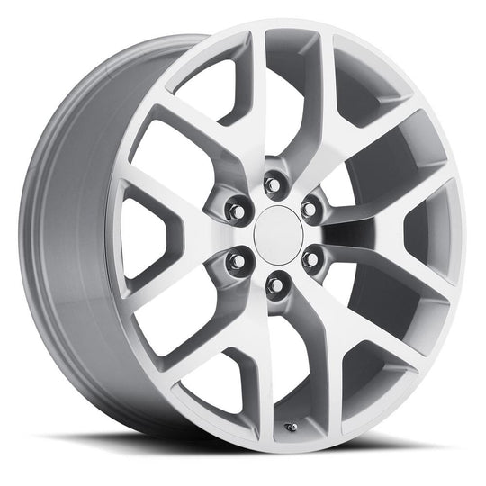 44290316509 - Factory Reproductions FR 44 22X9 6X139.7 31mm Silver Machined Face - Factory Reproductions Wheels Canada