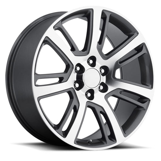 48410316510 - Factory Reproductions FR 48 24X10 6X139.7 31mm Grey Machined Face - Factory Reproductions Wheels Canada