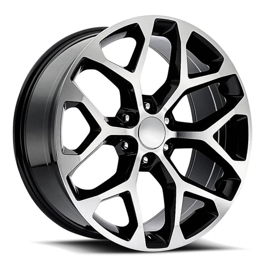 59410246507 - Factory Reproductions FR 59 24X10 6X139.7 24mm Gloss Black Machined Face - Factory Reproductions Wheels Canada