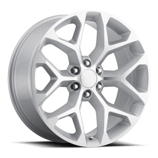 59090276509 - Factory Reproductions FR 59 20X9 6X139.7 27mm Silver Machined Face - Factory Reproductions Wheels Canada