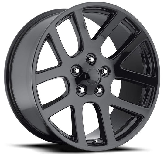 60090255502 - Factory Reproductions FR 60 20X9 5X139.7 25.4mm Gloss Black - Factory Reproductions Wheels Canada