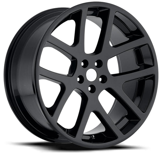 64010181502 - Factory Reproductions FR 64 20X10 5X115 18mm Gloss Black - Factory Reproductions Wheels Canada