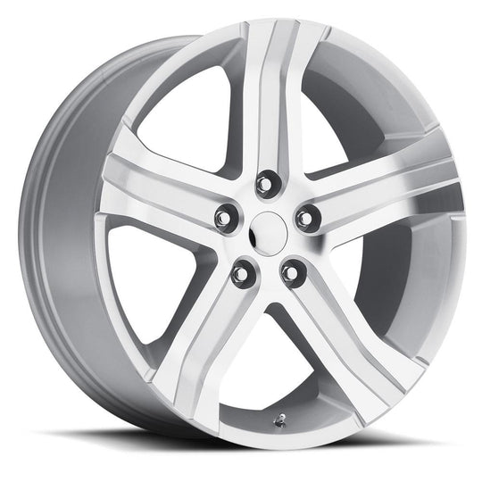 69290205509 - Factory Reproductions FR 69 22X9 5X139.7 20mm Silver Machined Face - Factory Reproductions Wheels Canada