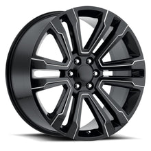 Charger l'image dans la galerie, 72290246513 - Factory Reproductions FR 72 22X9 6X139.7 24mm Gloss Black Ball Milled - Factory Reproductions Wheels Canada