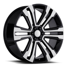 Load image into Gallery viewer, 72410306507 - Factory Reproductions FR 72 24X10 6X139.7 30mm Gloss Black Machined Face - Factory Reproductions Wheels Canada