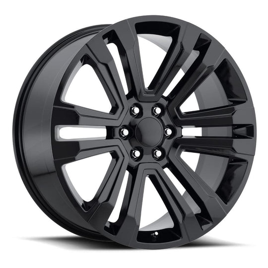 72290246502 - Factory Reproductions FR 72 22X9 6X139.7 24mm Gloss Black - Factory Reproductions Wheels Canada