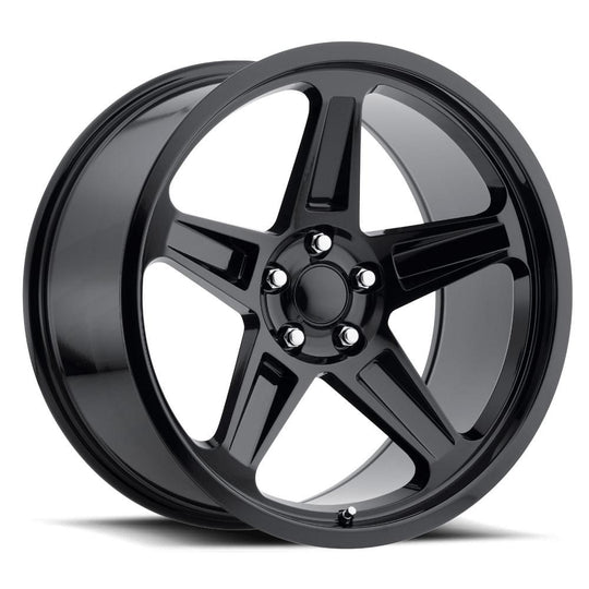 73095121502 - Factory Reproductions FR 73 20X9.5 5X115 12mm Gloss Black - Factory Reproductions Wheels Canada