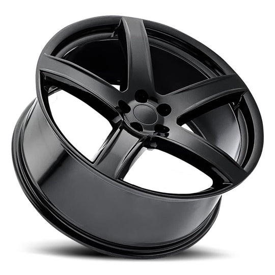 77410255502 - Factory Reproductions FR 77 24X10 5X139.7 25.4mm Gloss Black - Factory Reproductions Wheels Canada