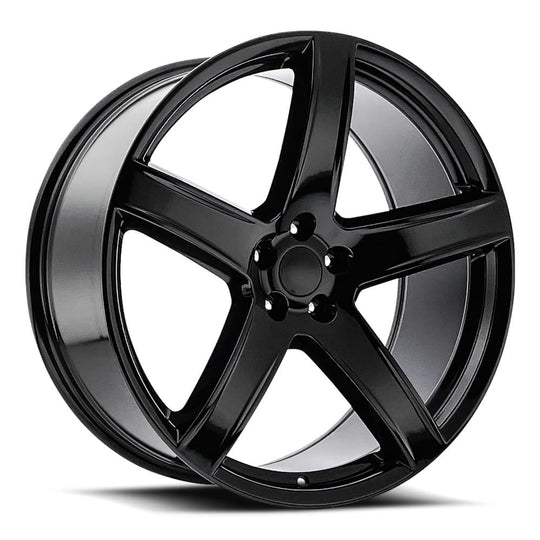 77095151502 - Factory Reproductions FR 77 20X9.5 5X115 15mm Gloss Black - Factory Reproductions Wheels Canada
