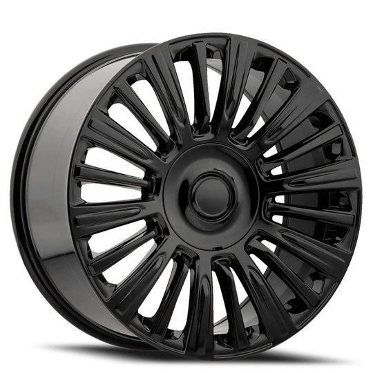 91290286502 - Factory Reproductions FR 91 22X9 6X139.7 28mm Gloss Black - Factory Reproductions Wheels Canada