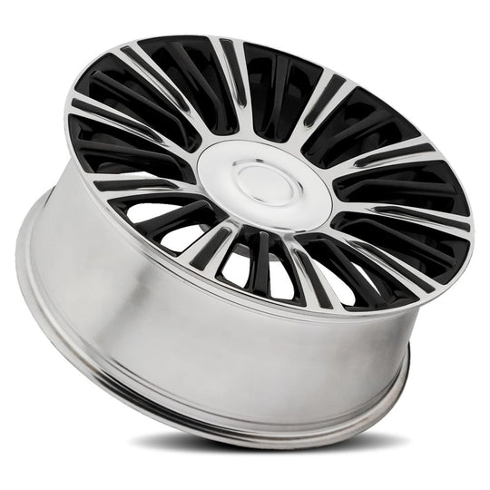 91290286519 - Factory Reproductions FR 91 22X9 6X139.7 28mm Gloss Black Polished Accents - Factory Reproductions Wheels Canada
