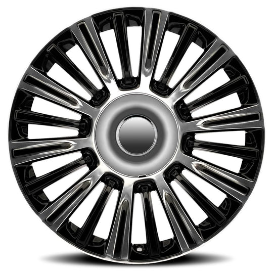 91290286519 - Factory Reproductions FR 91 22X9 6X139.7 28mm Gloss Black Polished Accents - Factory Reproductions Wheels Canada