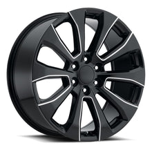 Load image into Gallery viewer, 92290286513 - Factory Reproductions FR 92 22X9 6X139.7 28mm Gloss Black Ball Milled - Factory Reproductions Wheels Canada