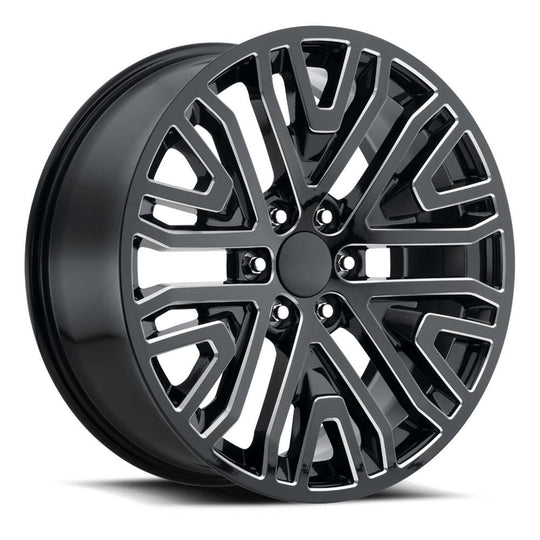 93290286513 - Factory Reproductions FR 93 22X9 6X139.7 28mm Gloss Black Ball Milled - Factory Reproductions Wheels Canada