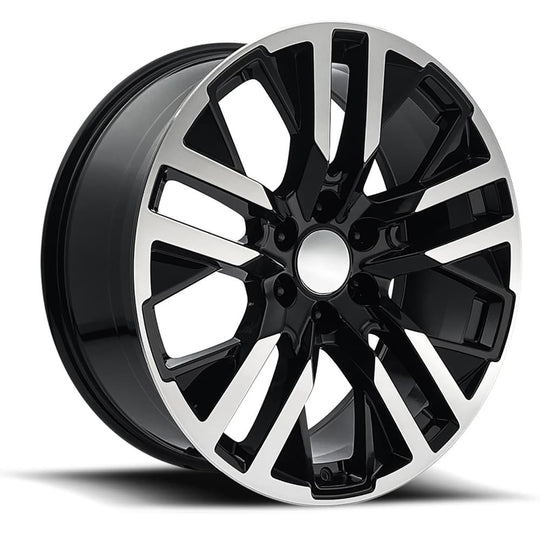 96290286507 - Factory Reproductions FR 96 22X9 6X139.7 28mm Gloss Black Machined Face - Factory Reproductions Wheels Canada