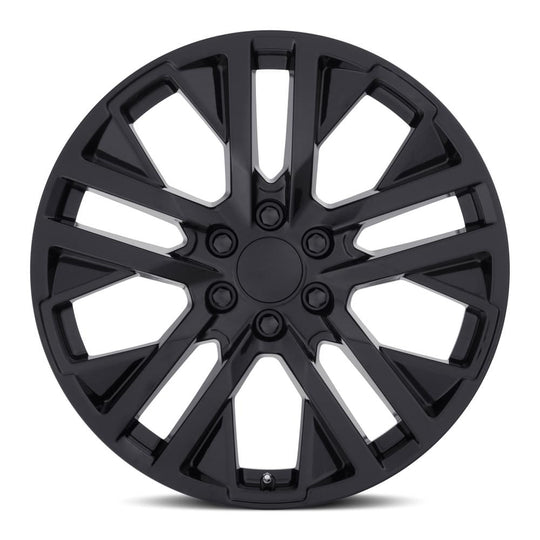96090286502 - Factory Reproductions FR 96 20X9 6X139.7 28mm Gloss Black - Factory Reproductions Wheels Canada