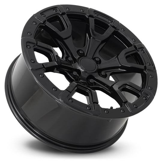 99090203602 - Factory Reproductions FR 99 20X9 6X135 20mm Gloss Black - Factory Reproductions Wheels Canada
