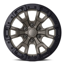 Charger l'image dans la galerie, 99090206552 - Factory Reproductions FR 99 20X9 6X139.7 20mm Satin Bronze/Satin Black Ring - Factory Reproductions Wheels Canada