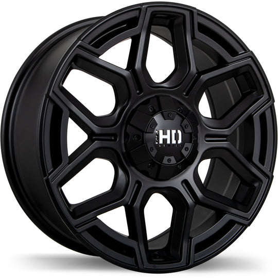 F224A-1880-52FN+20C726 - Fast HD Thunder 18X8 5X110 20mm Matte Black - Fast HD Wheels Canada