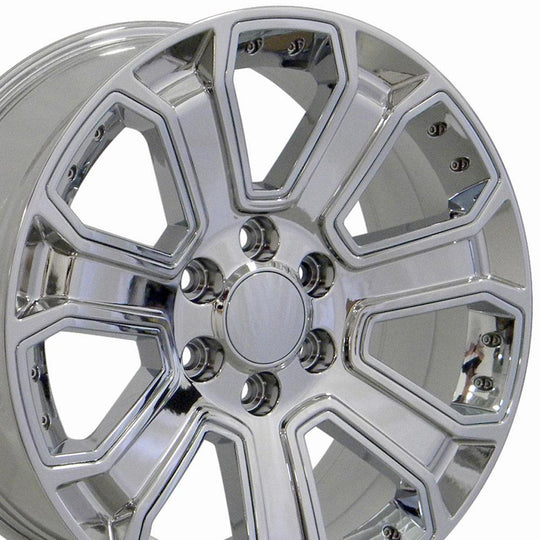 CV93-20085-6550-31C-ic - OE Wheels Replica CV93 20X8.5 6X139.7 ET31mm Chrome with Chrome Insert - OE Wheels Wheels Canada