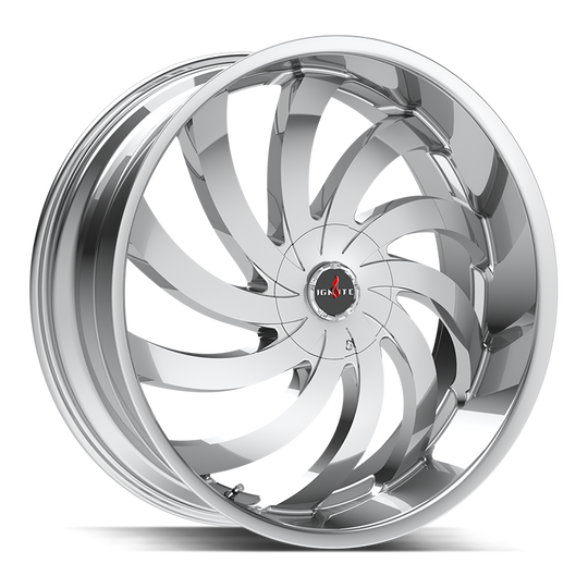 G0449552818C - Ignite Flame 24X9.5 5X127 / 5X139.7 18mm Chrome - Ignite Wheels Canada