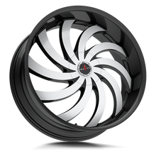 Load image into Gallery viewer, G0428550135GBM - Ignite Flame 22X8.5 5X120 / 5X114.3 35mm Gloss Black, Machined - Ignite Wheels Canada