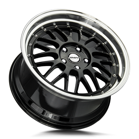 H27850032GBP - Shift H27 Flywheel 18X9 5X114.3 / 5X100 32mm Gloss Black - Shift H27 Wheels Canada