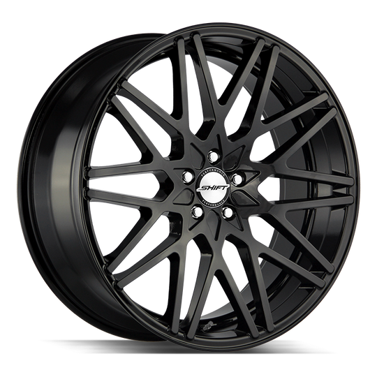 H32850035GB - Shift H32 Formula 18X8 5X100 / 5X114.3 35mm Gloss Black - Shift H32 Wheels Canada