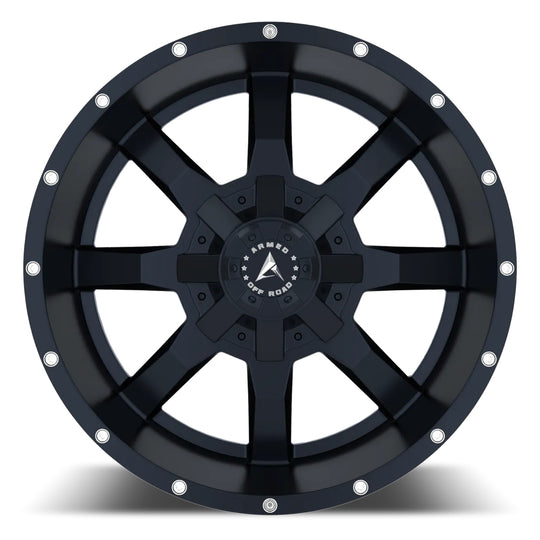 A182-2090-36-172 - Armed OffRoad Frontline 20X9 8X165.1 ET 12mm Satin Black Milled - Armed OffRoad Wheels Canada