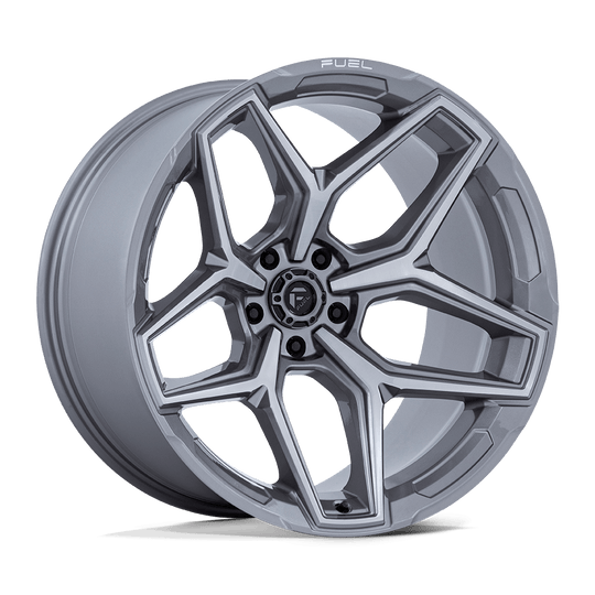 FC854AX20105018N - Fuel Off-Road Flux 20X10 5X127 -18mm Platinum - Fuel Off-Road Wheels Canada
