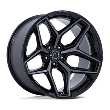 Charger l'image dans la galerie, FC854BT17905012N - Fuel Off-Road Flux 17X9 5X127 -12mm Gloss Black Brushed Face With Gray Tint - Fuel Off-Road Wheels Canada