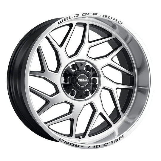 W11802098475 - Weld Off-Road Fulcrum 20X12 6X135 / 6X139.7 ET -44mm Gloss Black Machined - Weld Off-Road Wheels Canada