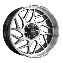 Load image into Gallery viewer, W11809057500 - Weld Off-Road Fulcrum 20X9 5X127 / 5X139.7 ET 0mm Gloss Black Machined - Weld Off-Road Wheels Canada