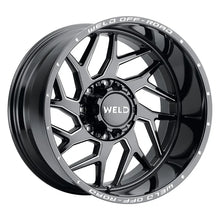 Load image into Gallery viewer, W11720018600 - Weld Off-Road Fulcrum 22X10 8X180 ET 13mm Gloss Black Milled - Weld Off-Road Wheels Canada