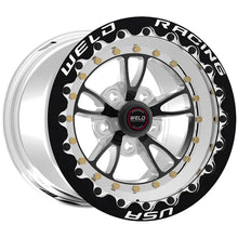 Load image into Gallery viewer, 793B510278F - Weld Racing Full Throttle Beadlock 15X10 5X120.65 ET -25mm Black Center - Polished Shell - Weld Racing Wheels Canada